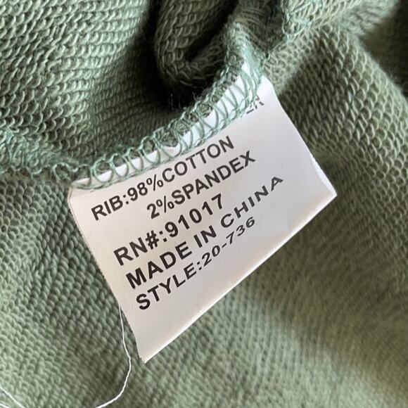 NEW SOLITAIRE embroidered green full zip hoodie S - Picture 12 of 14